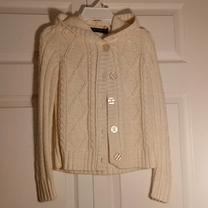 Hooded Button Up Sweater